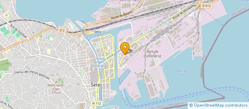 localisation de l'entreprise ORTHO-7 à SETE