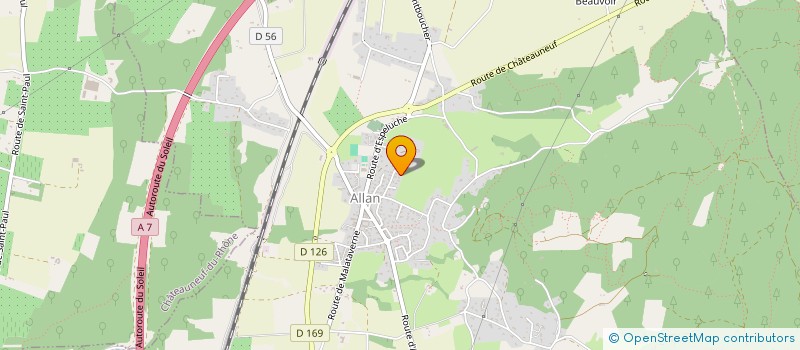 localisation de l'entreprise ORTHO AB à ALLAN