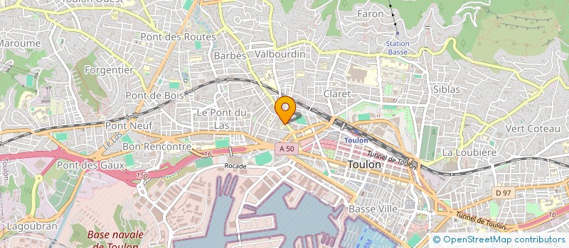 localisation de l'entreprise ORTHO AB K-OS  TOULON