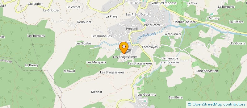 localisation de l'entreprise ORTHO ANDRAL  LE PLAN-DE-LA-TOUR