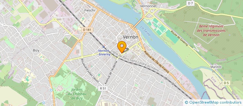 localisation de l'entreprise ORTHO BARETTE à VERNON
