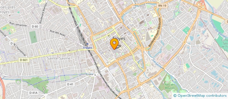 localisation de l'entreprise ORTHO BATI SARL à TROYES
