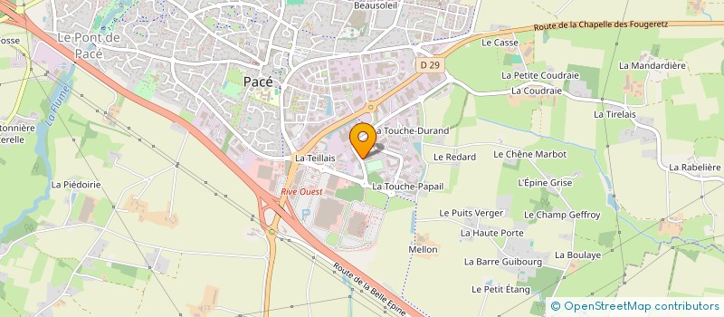 localisation de l'entreprise ORTHO CL  PACE