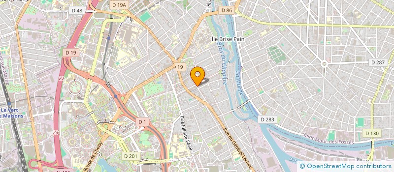 localisation de l'entreprise ORTHO'CLAP (COMMUNICATION LANGAGE ACCOMPAGNEMENT PREVENTION)  CRETEIL