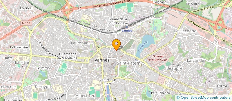 localisation de l'entreprise ORTHO CMG à VANNES