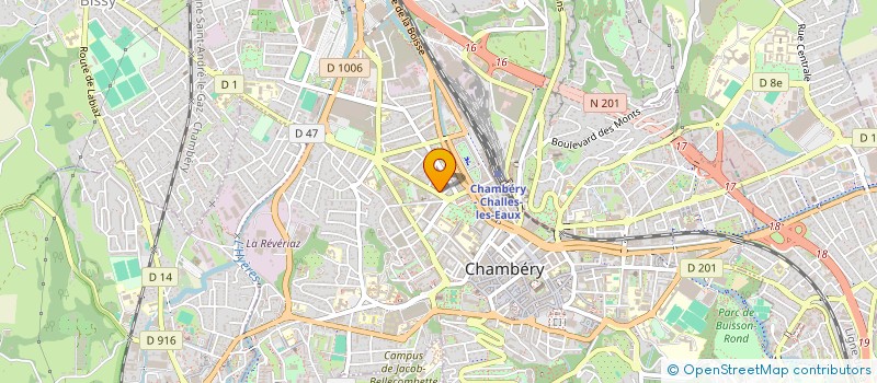 localisation de l'entreprise ORTHO COMTE VERT à CHAMBERY