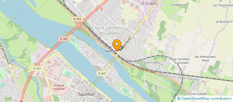 localisation de l'entreprise ORTHO-CONFORT à SAUMUR