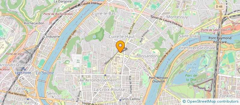 localisation de l'entreprise ORTHO DE LA BOUCLE à LYON