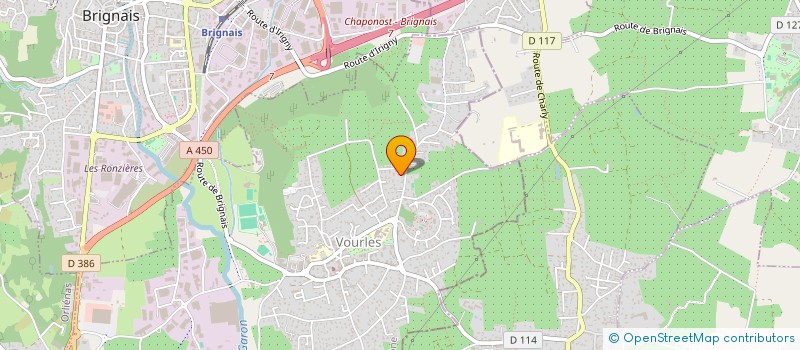 localisation de l'entreprise ORTHO-DENT  SAINT-GENIS-LAVAL