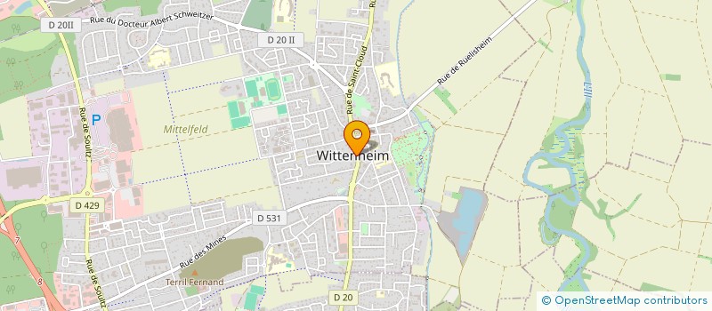 localisation de l'entreprise ORTHO DIFFUSION à WITTENHEIM