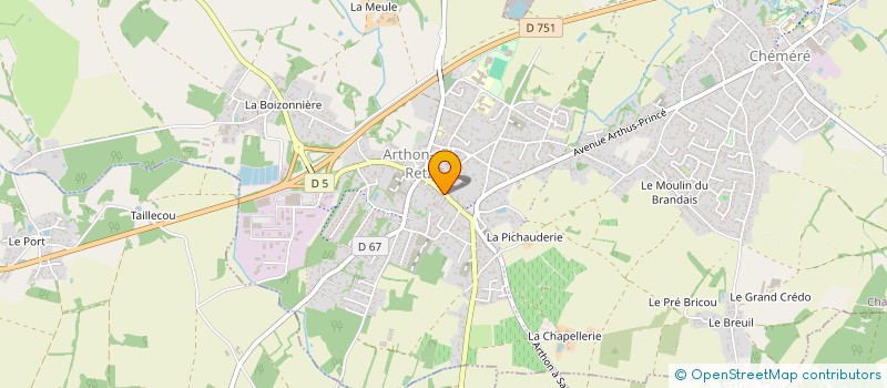 localisation de l'entreprise ORTHO EN RETZ  CHAUMES-EN-RETZ