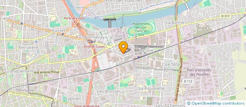 localisation de l'entreprise ORTHO-EQUILIBRE  VILLEURBANNE