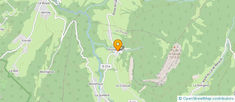 localisation de l'entreprise ORTHO-EQUINE SAVOYARDE  LA THUILE