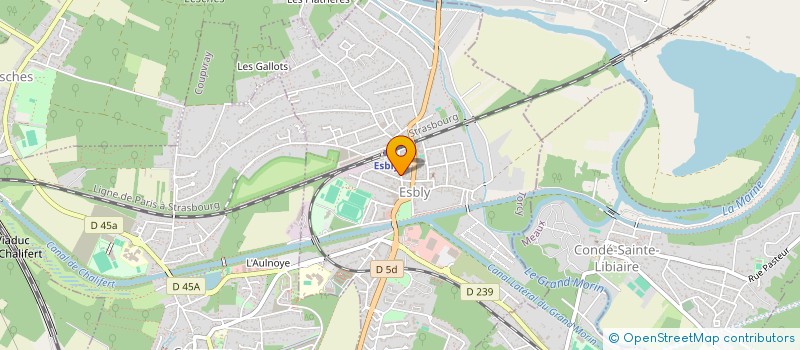 localisation de l'entreprise ORTHO-ESBLY  ESBLY