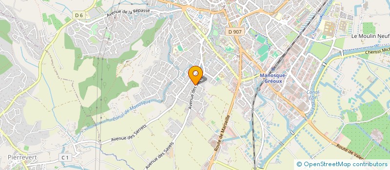 localisation de l'entreprise ORTHO-EXPERTISE à MANOSQUE