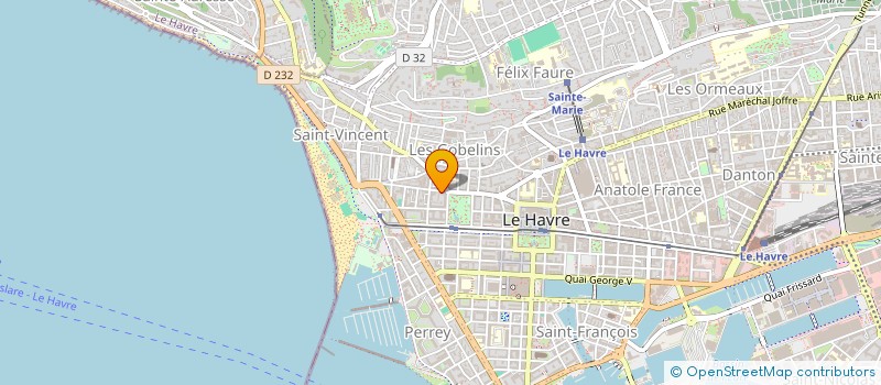 localisation de l'entreprise ORTHO F.BELLANGER à LE HAVRE