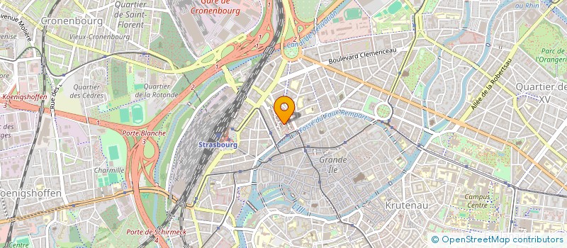 localisation de l'entreprise ORTHO-G à STRASBOURG
