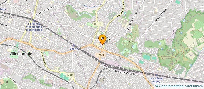 localisation de l'entreprise ORTHO GAGNY à GAGNY