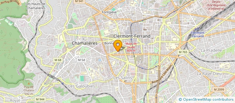 localisation de l'entreprise ORTHO JULIEN  CLERMONT-FERRAND