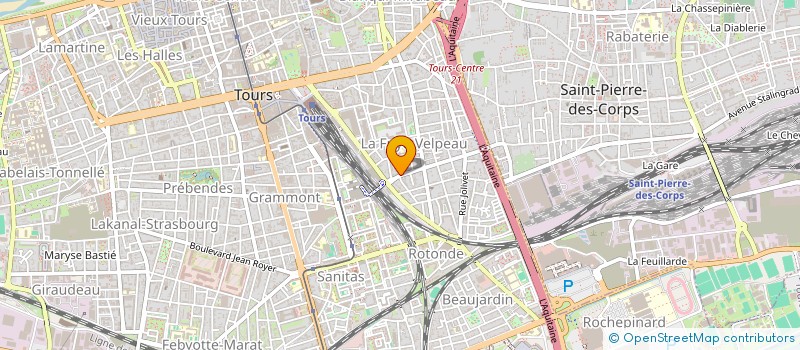 localisation de l'entreprise ORTHO-LAB  TOURS