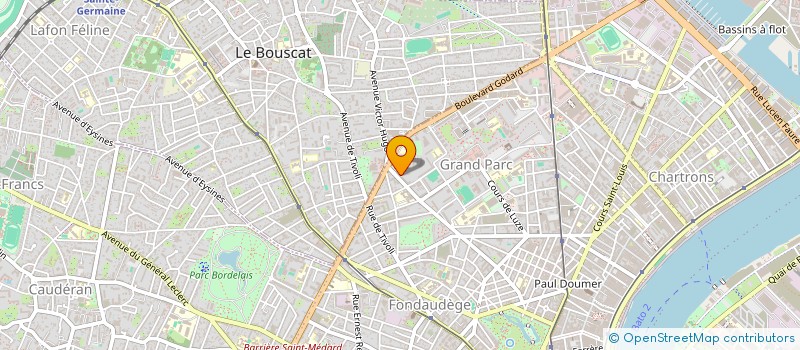 localisation de l'entreprise ORTHO M.  BORDEAUX