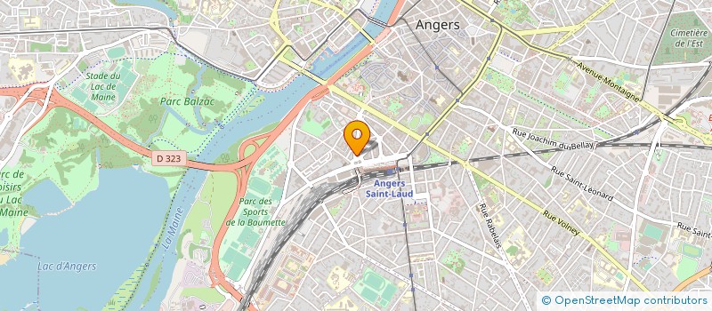 localisation de l'entreprise ORTHO MAINE à ANGERS