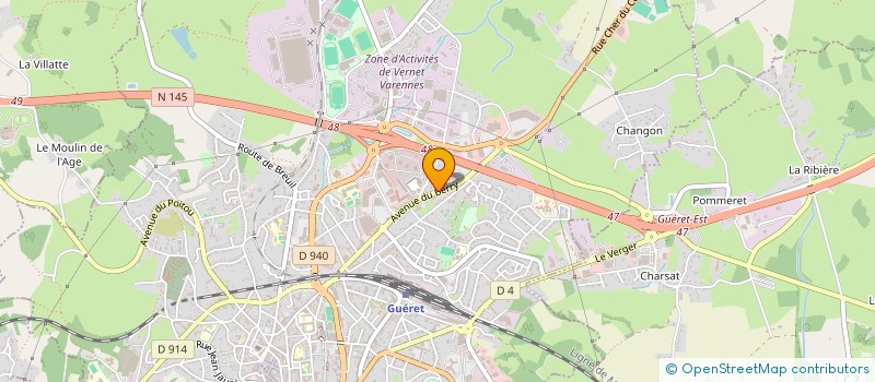 localisation de l'entreprise ORTHO-MEDICAL DU LIMOUSIN à GUERET