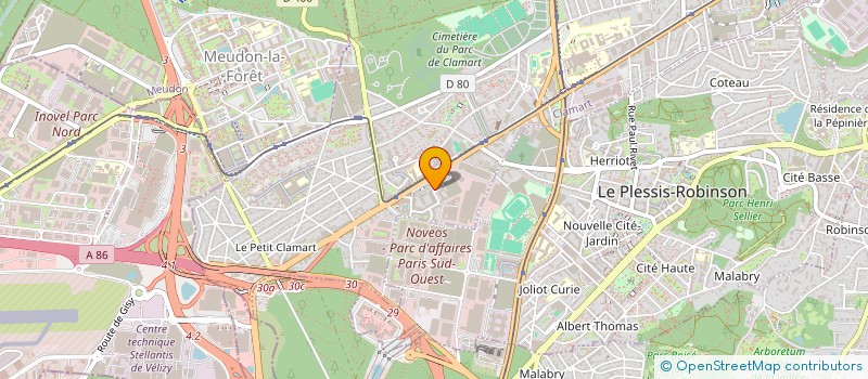 localisation de l'entreprise ORTHO & MEDICAL SERVICES à CLAMART