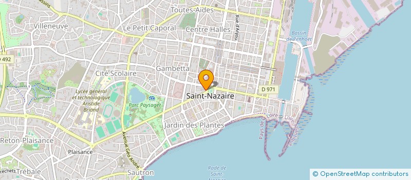 localisation de l'entreprise ORTHO NYS à SAINT-NAZAIRE