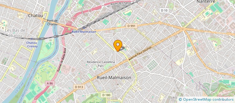 localisation de l'entreprise ORTHO PARTNER LAB à RUEIL-MALMAISON