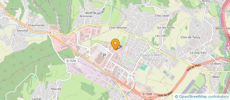 localisation de l'entreprise ORTHO PERICLES  EPAGNY METZ-TESSY