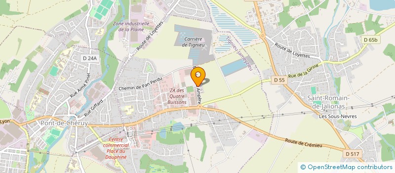 localisation de l'entreprise ORTHO PHYSIO  CREMIEU