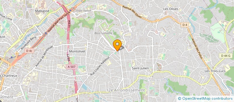 localisation de l'entreprise ORTHO PROCESS à MARSEILLE