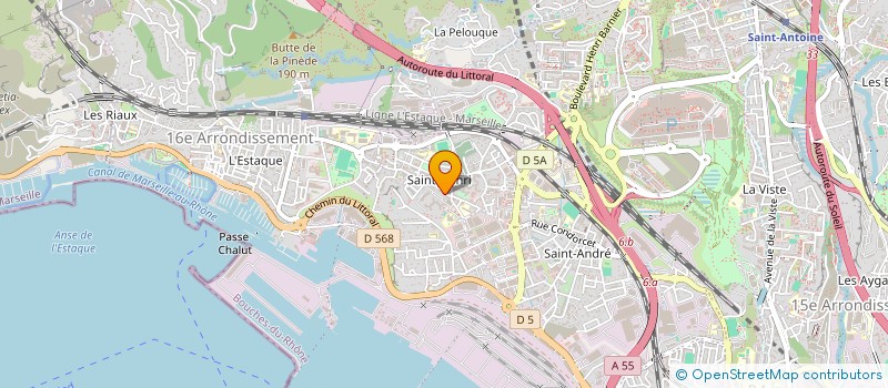 localisation de l'entreprise ORTHO RABELAIS à MARSEILLE