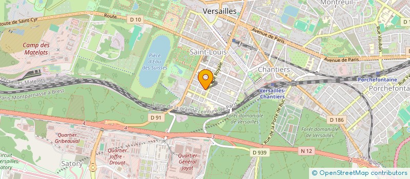 localisation de l'entreprise ORTHO SAINT LOUIS à VERSAILLES