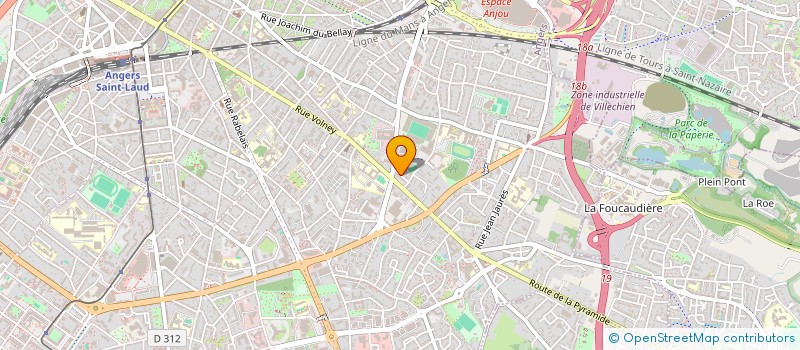 localisation de l'entreprise ORTHO SAINTE GEMMES à ANGERS