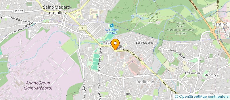 localisation de l'entreprise ORTHO SANTE  SAINT-MEDARD-EN-JALLES