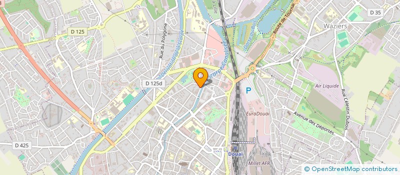 localisation de l'entreprise ORTHO-SCARPE à DOUAI
