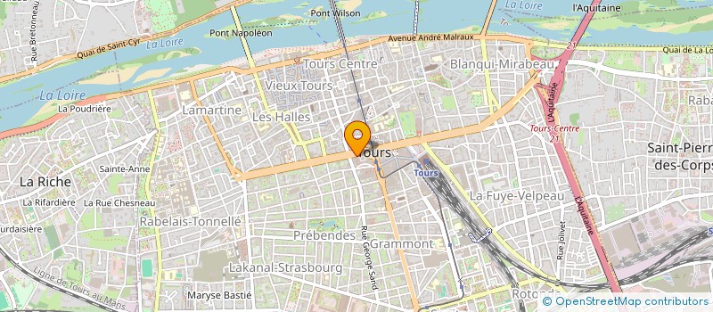 localisation de l'entreprise ORTHO SCI  TOURS