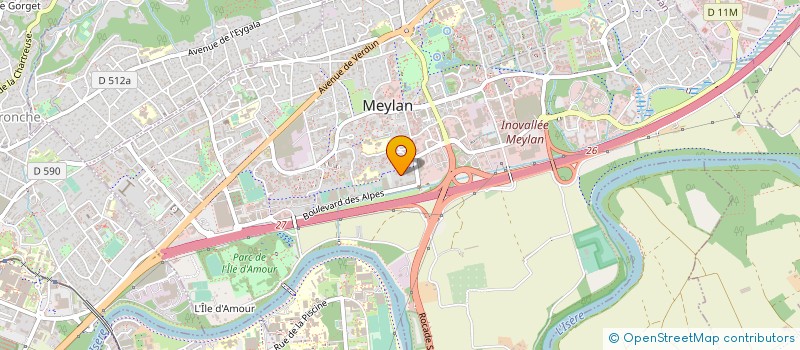 localisation de l'entreprise ORTHO SERVICE à MEYLAN