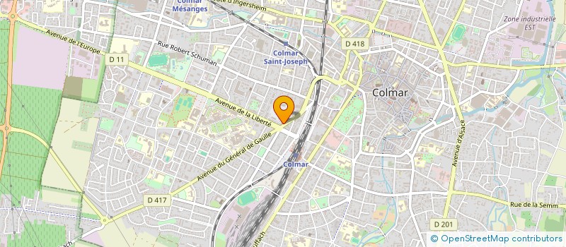 localisation de l'entreprise ORTHO SYNTHESE à COLMAR