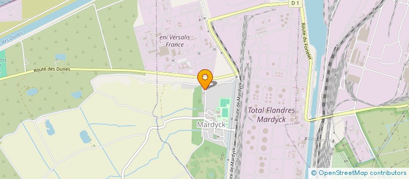 localisation de l'entreprise ORTHO'TOUCH à DUNKERQUE