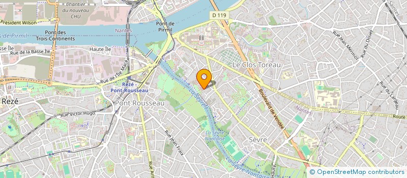 localisation de l'entreprise ORTHO TRITTAU  NANTES