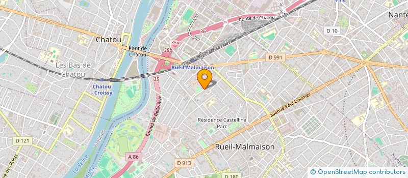 localisation de l'entreprise ORTHOBEN à RUEIL-MALMAISON