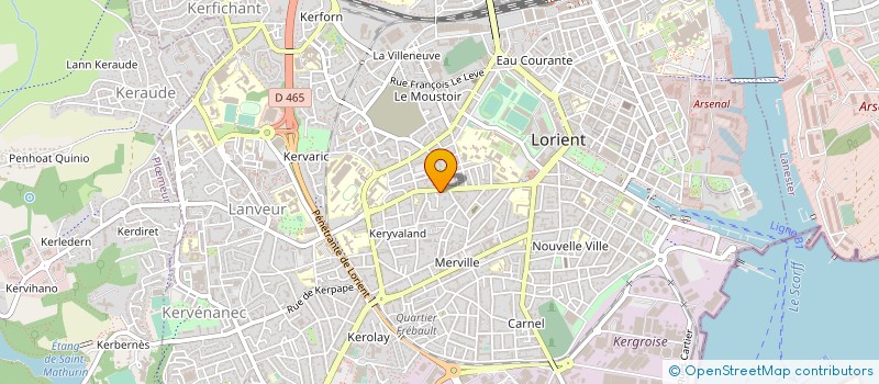 localisation de l'entreprise ORTHOCAB à LORIENT