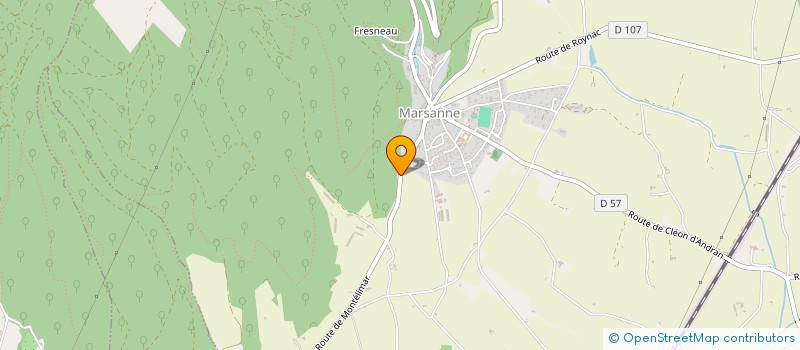 localisation de l'entreprise ORTHOCADE à SAINT-MARCEL-LES-SAUZET