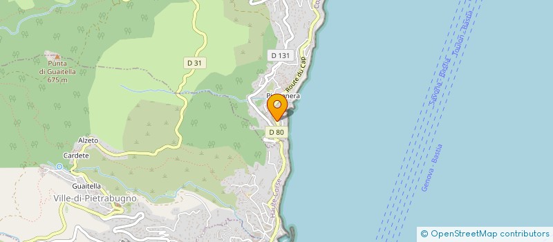 localisation de l'entreprise ORTHOCAP BASTIA à SAN-MARTINO-DI-LOTA