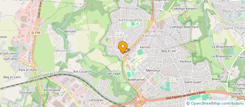localisation de l'entreprise ORTHOCEANE à VANNES