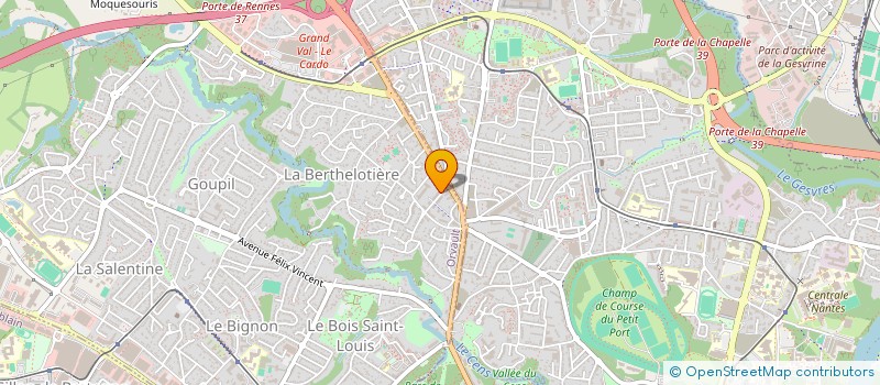localisation de l'entreprise ORTHOCENS à ORVAULT
