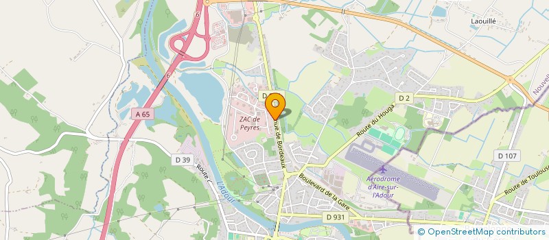 localisation de l'entreprise ORTHODONTIE AIRE SUR L'ADOUR  AIRE-SUR-L'ADOUR